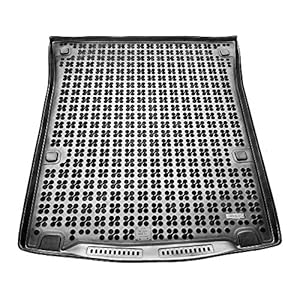 Kofferbakmat van rubber, compatibel met Volkswagen Caddy Maxi (7 zits) (vanaf 2007) + cadeau, kofferbakmat…