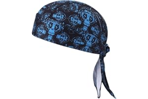 HEROBIKER Sweat Wicking Skull Cap Beanie Bandana Helmet Liner Outdoor Running Adjustable Breathable Quick Drying