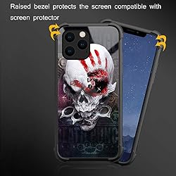 CARLOCA Compatible with iPhone 11 Pro Case,Red Palm