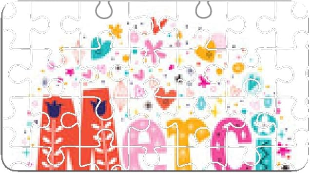 Word Merci Thanks In French Typography Lettering Text Card Puzzle Amazon De Spielzeug
