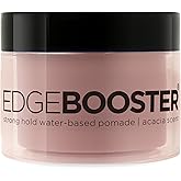 Style Factor Edge Booster Strong Hold Water-Based Pomade | Formulated with Argan Oil for Moisture &amp; High Shine | Long Lasting Edge Control Gel | Acacia, 3.38 oz