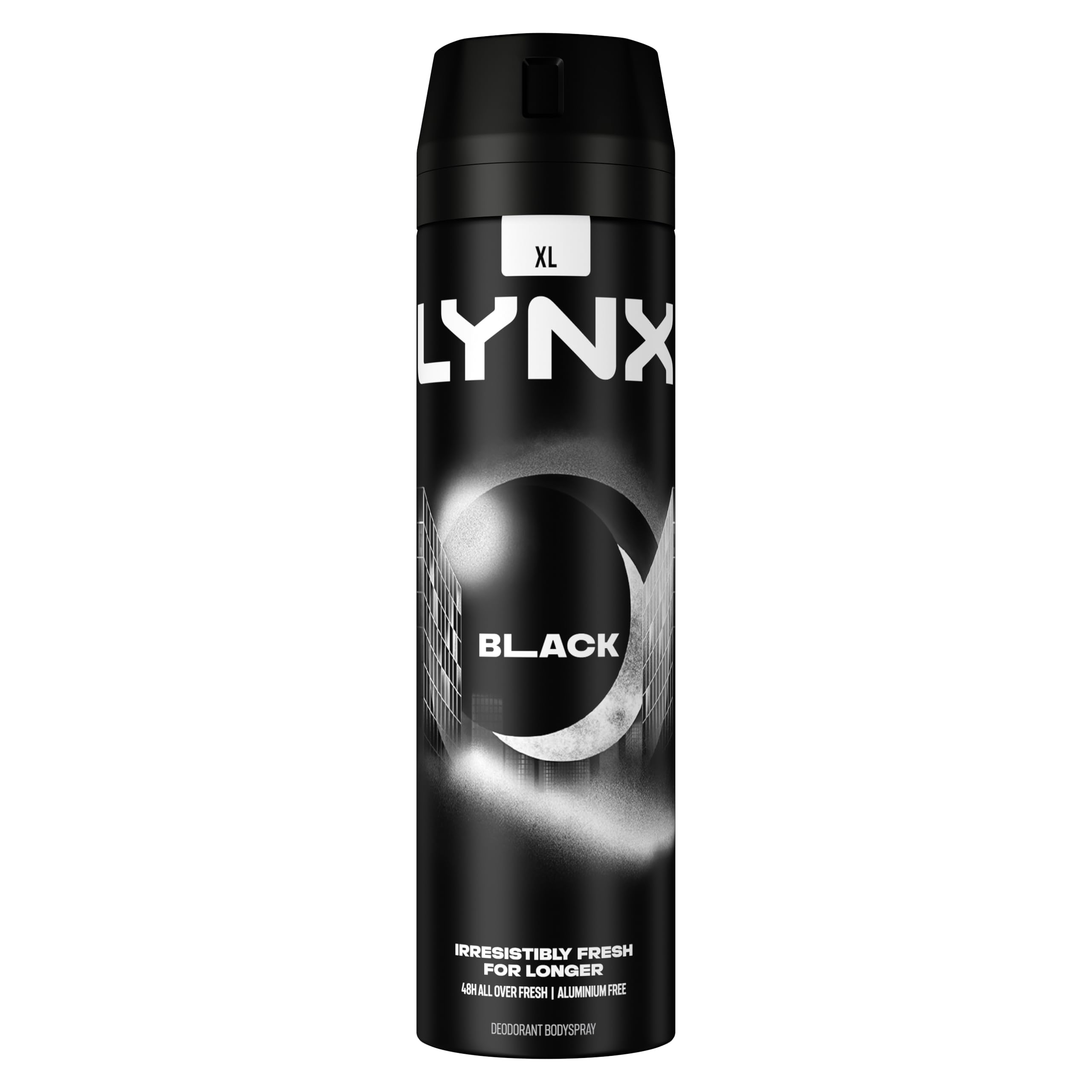 Lynx Black Aerosol Body Spray Men's Deodorant Spray with a frozen pear & cedarwood scent for 48 hours of odour-busting