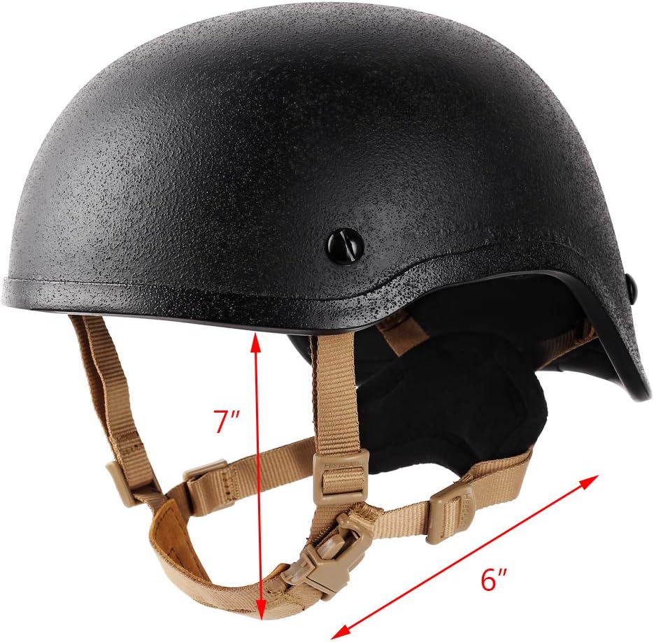 Helmet Chin Strap 4 Points for Tactical Fast/MICH/IBH Kevlar Bump Helmets, X-Nape Helmet Suspension System with Bolts and Screws Tan : Sports & Outdoors