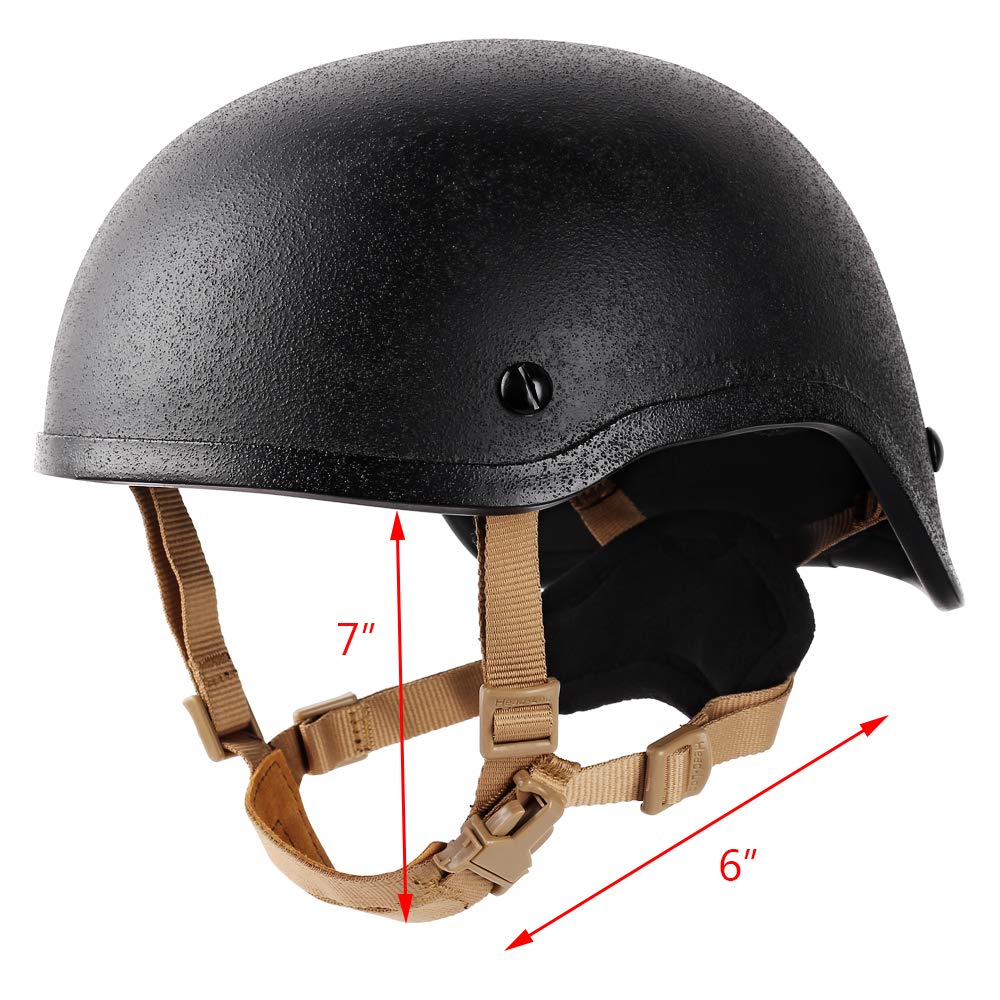 Helmet Chin Strap 4 Points for Tactical ACH/Fast/MICH/IBH Kevlar Bump