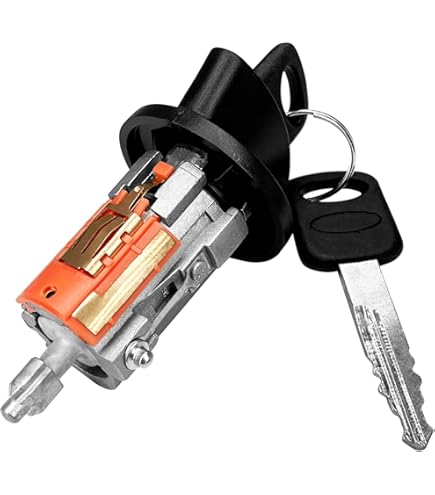 CISUI Coque de clé en cuir avec porte-clés copatible avec Ford