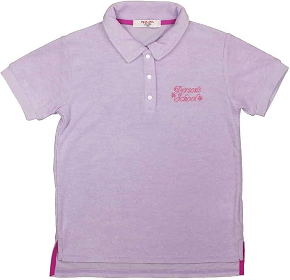 Amazon Co Jp 女の子 ガールズ ジュニア トップス半袖 Perason S パーソンズ 半袖ポロシャツ パイル地 タオル生地 女児 子供用 ラベンダー 140cm 150cm 160cm 服 ファッション小物