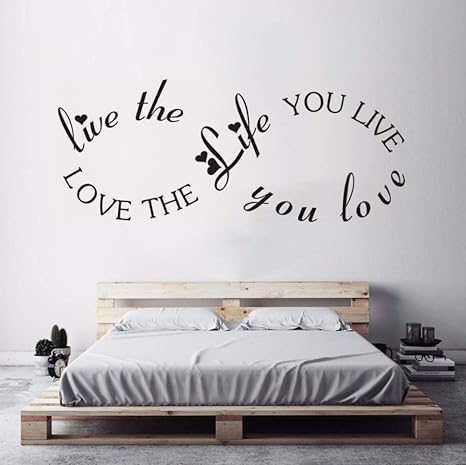 Amazon Com Dalxsh Love The Life Quote Wall Decal Romantic
