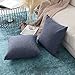 Home Brilliant Burlap Linen Throw Pillow Covers Blue Cushion Covers Decorative Throw Pillows for Couch, 18x18 inch(45cm), Set of 2, Navy Blue