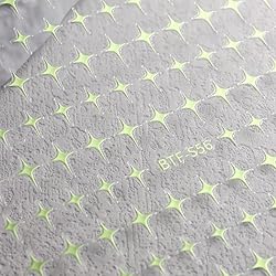 SIMAYKUWA Nail Stickers - Blue Green Star