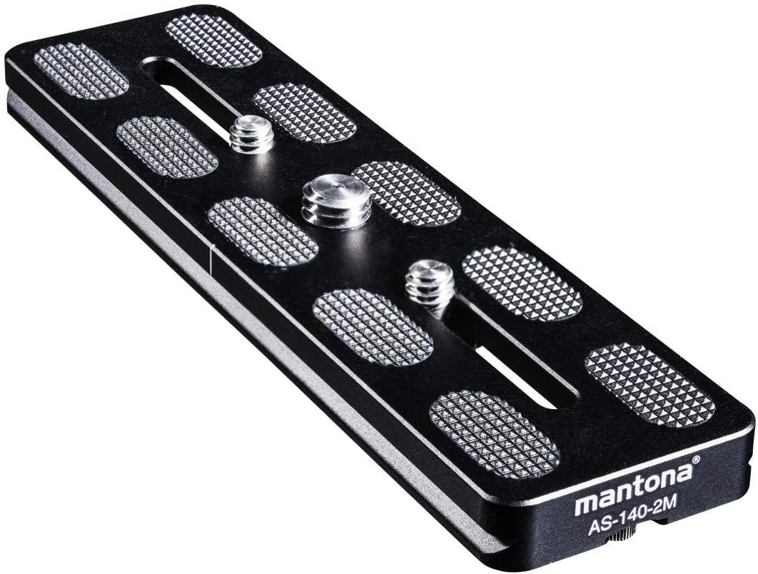 Mantona Quick Release Plate, black, AS-140-2M