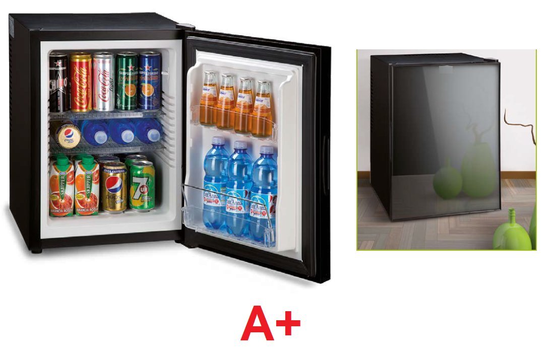 TEFRA Mini Nevera 32 lt. Clase A + termoelettrico Puerta de Espejo ...