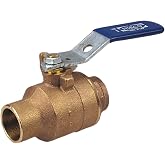Nibco 1/2" Sweat Bronze Ball Valve Inline S5857066 1/2-1 Each