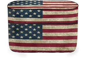 Horeset Vintage American Flag Propane tank Cover for Camper,RV Propane Tank Cover for Travel Trailer,Double 20lb Propane Gas Tank Cover