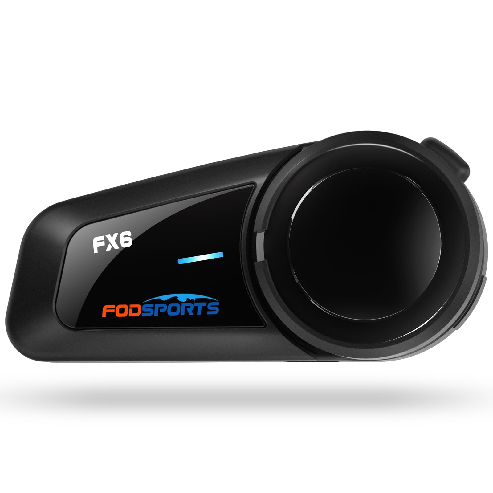 Fodsports FX6 Motorcycle Communication System, 1000m 6 Riders Group Motorbike Intercom Universal Bluetooth Intercom Motorbike Bluetooth Headset with Radio, Voice Dial, Stereo Sound, Hard & Soft Mic