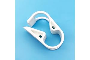 DOPHO 50PC 18-25mm/0.708-1in Extra Large Plastic Tubing Clamps PBT Heat Resistant Hose Clamps for Industry Laboratory Test Tube Pinch Valve Clips