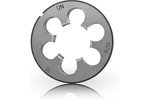 Lzcdelyxiao 1 3/16"- 16 Right Hand Die 1-3/16-16 TPI Nominal Diameter 1 3/16" Thread Per Inch 16 Fin Thread UNF Tolerance Grade 2B Right Hand Thread High Speed Steel HSS