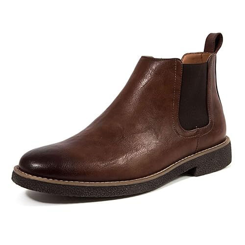 Deer Stags Men's Rockland Dress Comfort Chelsea Boot / Brown/Dark Brown/ 11.5 / Wide