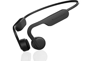 SOPOET Bone Conduction Headphones, Wireless Bluetooth Open-Ear Sports Headphones with Mic, Type-C Quick Charging 12H Playtime, Upgrade Waterproof Earphones for Running, Walking, Cycling, Workout, Gift
