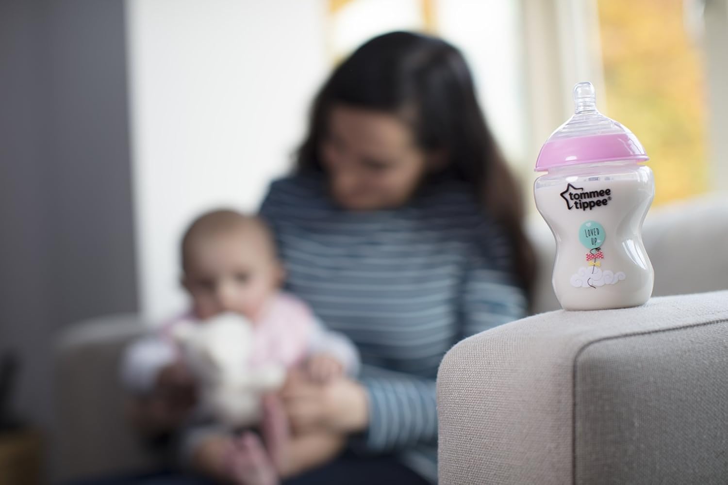 Tommee Tippee Closer to Nature Newborn Baby Bottle Feeding Starter Set, Anti-Colic Valve, Breast-Like Nipples - BPA-Free, Pink (Design May Vary) : Baby