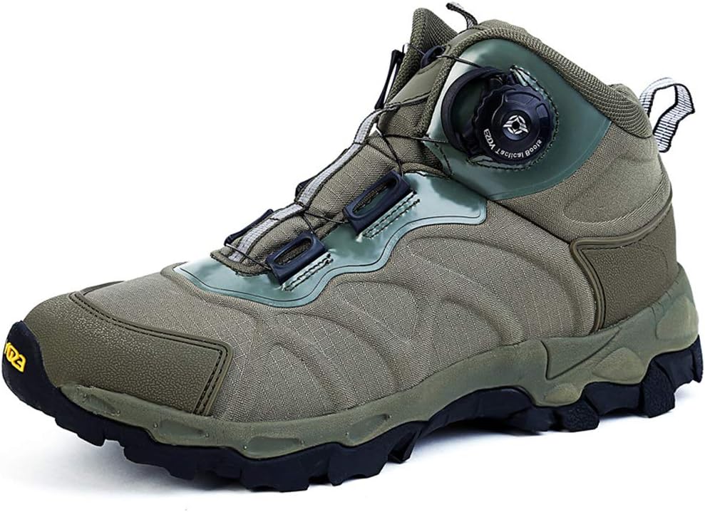 Men's Military Jungle Boots, Quick Reaction Boots Hiking Shoe, Breathable Combat Shoes, Safety Outdoor Climbing Shoes, BOA System