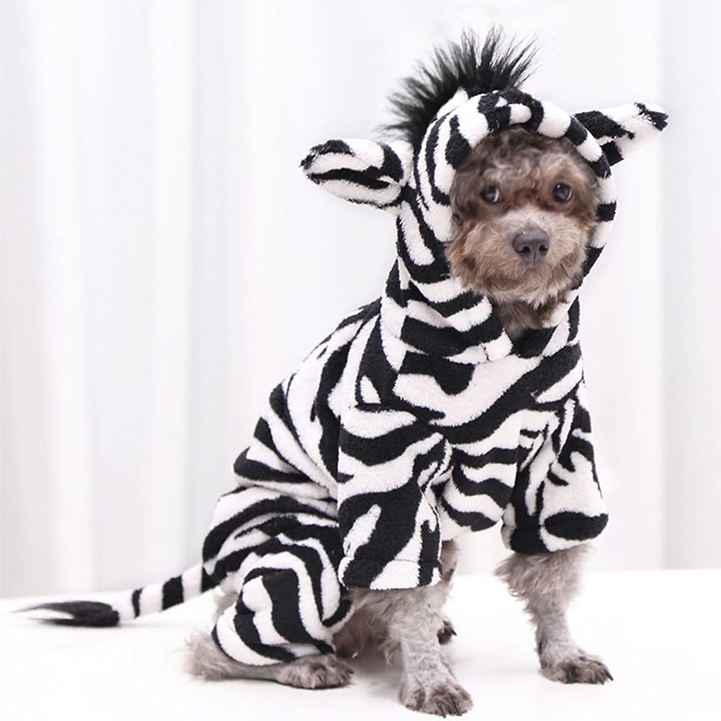 XIAOYU Pet Clothes Puppy Dog Cat Hoodie Warm Sweater Costume Hallowween Cosplay Party Apparel, Horse, M