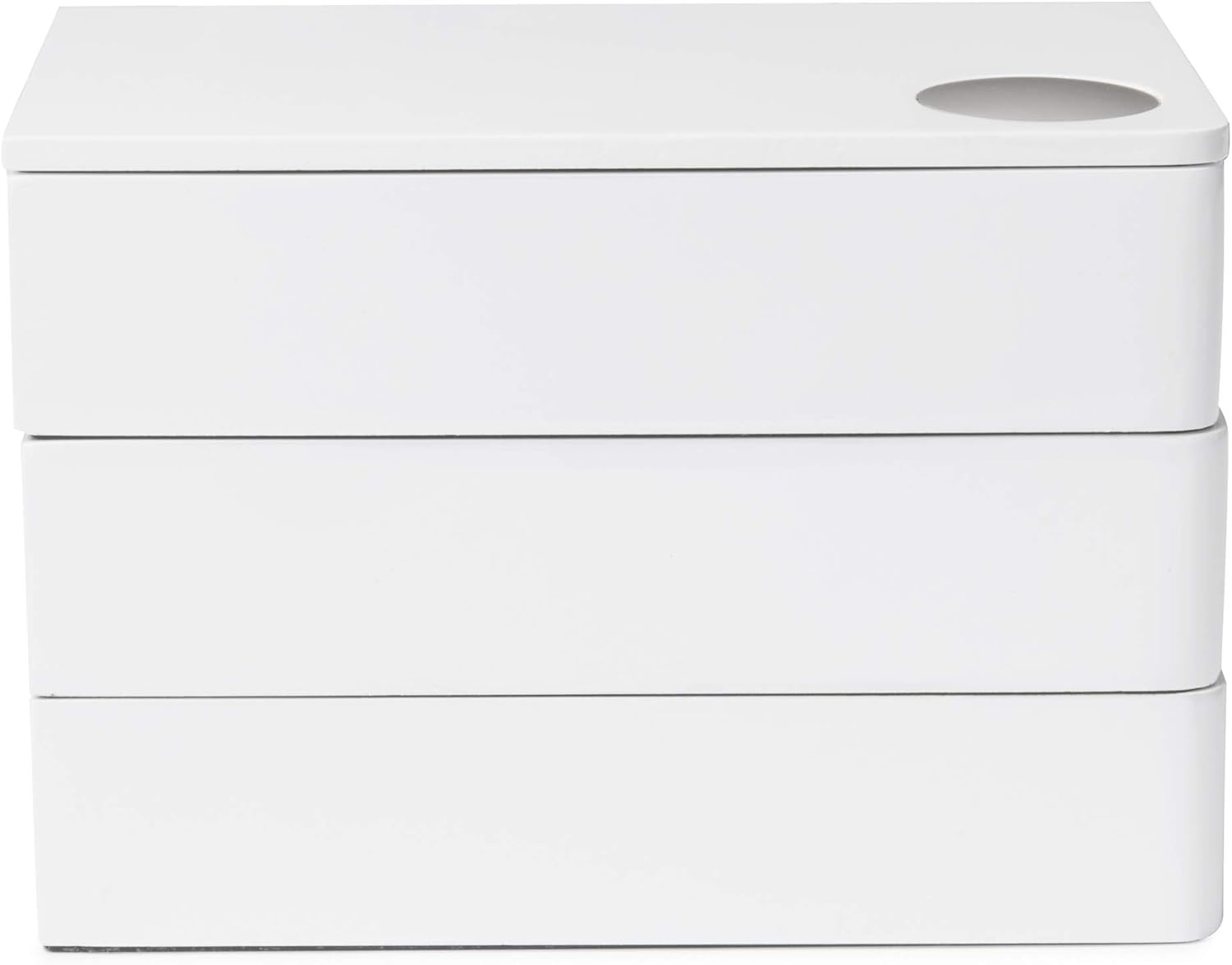 Umbra 308712-660 Spindle Jewlery Box, Wood Jewelry Box with White High-Gloss Finish: Home & Kitchen