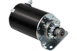 MANUTEX Starter Motor Compatible with 593934 693551 LG693551 BS693551 for 14.5 16 16.5 17 17.5 18 18.5 HP with 12V CCW 14 Teeth Steel Gear