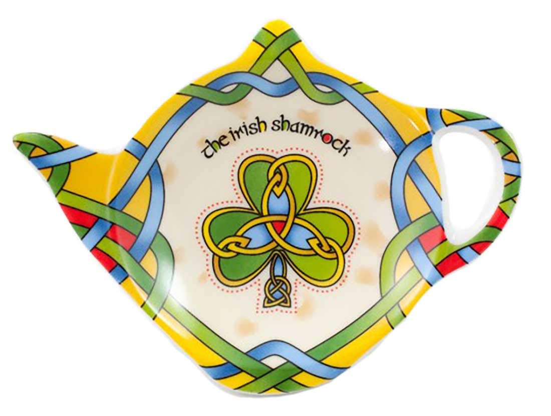 Irish Weave Shamrock Tea Bag Holder