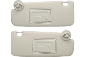 NHILES Driver Left & Passenger Right Side Sun Visor Replacement Compatible with Chevy Sonic 2012-2019 Spark 2013-2016 Colour Gray