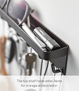Yamazaki Smart Magnetic Key Hook Tray Black BK 2755 Designed Japan view 3