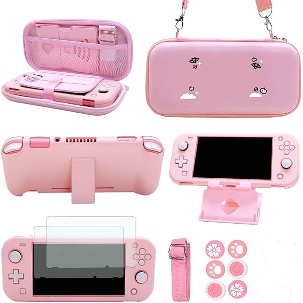 GUTIAL Accessories Bundle for Nintendo Switch Lite - Cute Kawaii