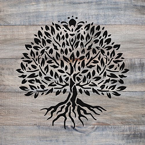 Yggdrasil Tree of Life Stencil Template - Reusable Stencil with Multiple Sizes Available