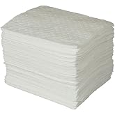 Brady SPC BPO100 15" x 17" Heavy Weight Economical Oil Only Absorbent Pads - 100 ct