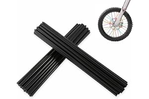 PPXIONG Spoke Skins Spoke Covers: 8-21 inch Rims Protector & Decoration for Dirt Bike | Bike | Bicycle | Wheelchair | Motorcycle - 72Pcs