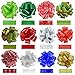 24PCS Christmas Pull Bows, 7 inch & 5inch Christmas Wrapping Bows Accessory for Christams Box Basket Knot Wine Bottles Christmas Holiday Decoration