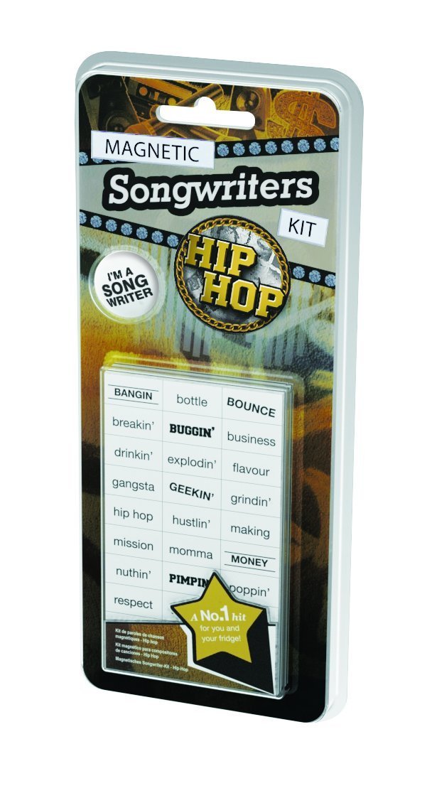 Magnetic Songwriters Kit - Fridge Magnets (Gangster Hip Hop), Orange