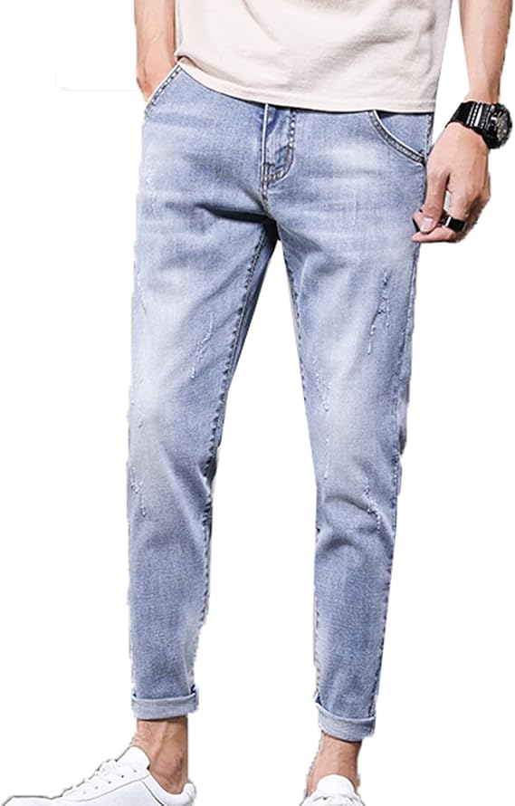 Amazon ジーンズ スキニー メンズ ストレッチデニムパンツ 9分丈 ジーパン カーゴパンツ 大きいサイズ スウェット カジュアル コーデ代 コーデ30代 コーデ40代 通勤通学 旅行 春 夏 秋 長ズボン ズボン ジーンズ 通販