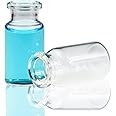 ALWSCI 10ml Borosilicate Glass Clear Flat Bottom Headspace Vial, 20mm Crimp Top, Beveled Edge Finish for GC Headspace Analysis, Case of 100