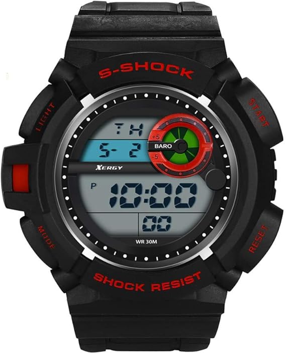 digital watch with big numbers