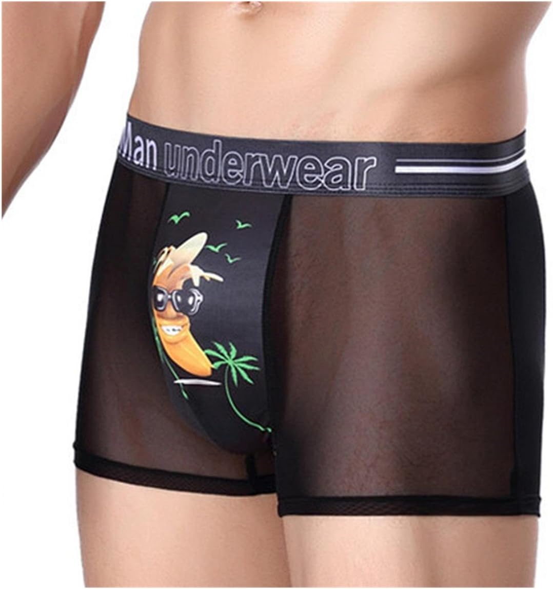 Underwear Mens Breathable Underwear Brief Funny Banana Pattern Print Shorts Boxers Underpants