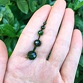 JEBBO 1000pcs Green Rondelle Crystal Glass Beads 2mm 4mm 6mm 8mm 10mm Mixed Sizes, Faceted Briolette Crystal Glass Spacer Beads for Jewelry Making with Container Box