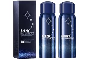 JISKG Body Glitter Spray, Perfect Body Glitter for Music Festival Stage Makeup and Festival Rave Highlighter Makeup. (2 Pcs)