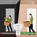 GY GU10 LED Light Sensor Bulbs 5W 6500K 380lm 120° Non-Dimmable 4 Pack view 3