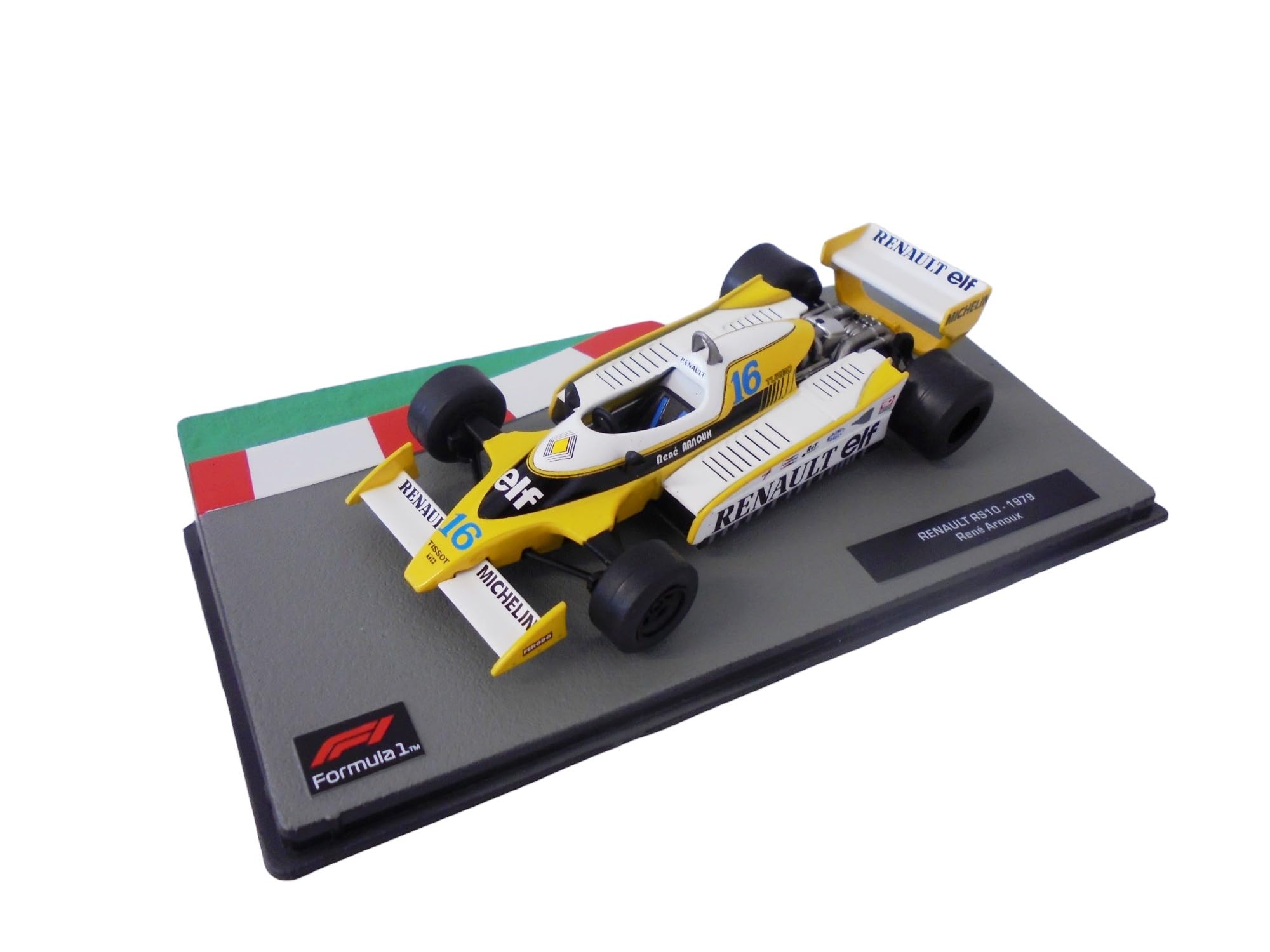 OPO 10 - Formula 1 1/43 miniature car compatible with RENAULT RS10 René Arnoux 1979 - FD214