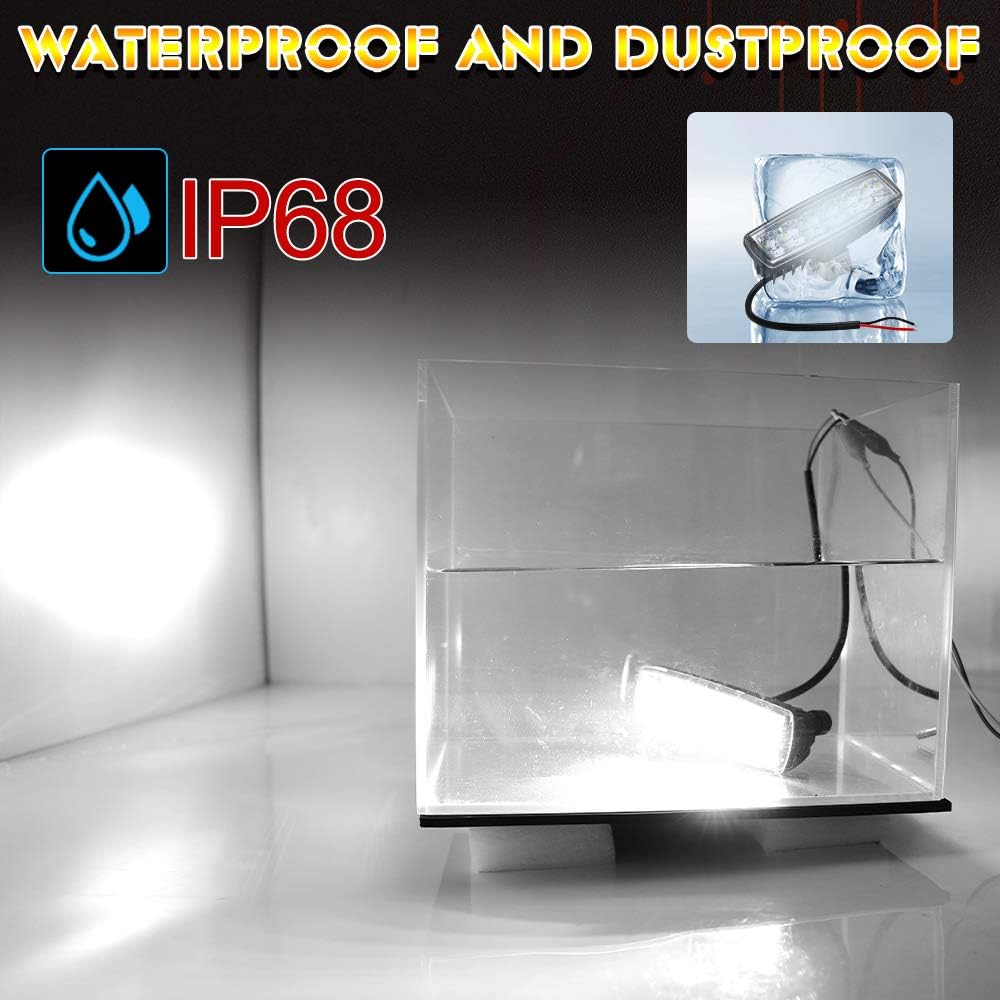 CO LIGHT Pair LED Fog Lights 6inch White Driving Work Light Bar Spot Special Light Cup High Power Off Road Lights for Truck Jeep Tractor 4x4 Boat ATV SUV UTV Car: Automotive