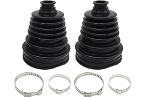 UOIENRT 2Pcs Silicone CV Joint Boot Kit, Universal CV Boots Flexible Constant Velocity Joint Boots Set for Cars Easy Installa
