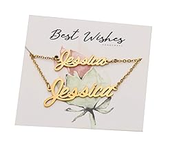 Aoloshow Stainless Steel Personalized Name Necklace