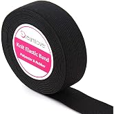 Dreamlover Elastic for Sewing, Melting Band for Wigs, 1 Inch X 6 Yard | for Lace Front Wigs, Waistbands, DIY Crafts, Clean Cut without Fraying, Odorless, Durable Elastic Material, Black