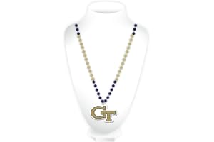 RICO INDUSTRIES NCAA Georgia Tech Yellow Jackets Team Logo Mardi Gras Style Beads