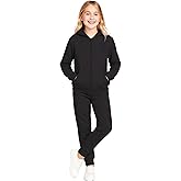 Coney Island Girls Sweatsuit Set - 2 Piece Soft Fleece Zip Up Hoodie Sweatshirt and Jogger Sweatpants for Girls